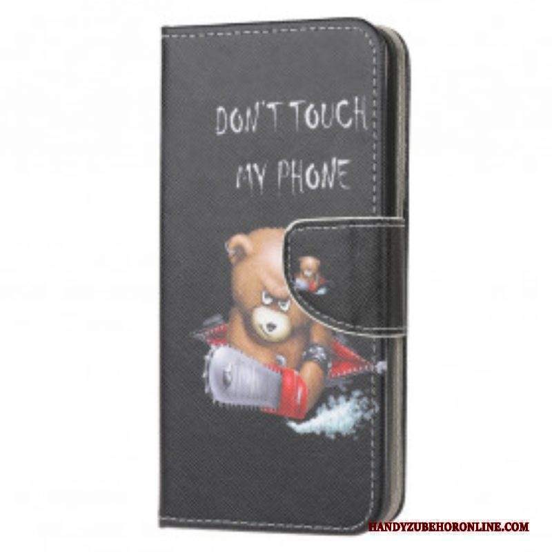 Custodia in pelle Moto G50 Orso Pericoloso