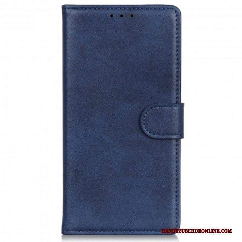 Custodia in pelle Motorola Edge 20 Pro Effetto Pelle Opaca