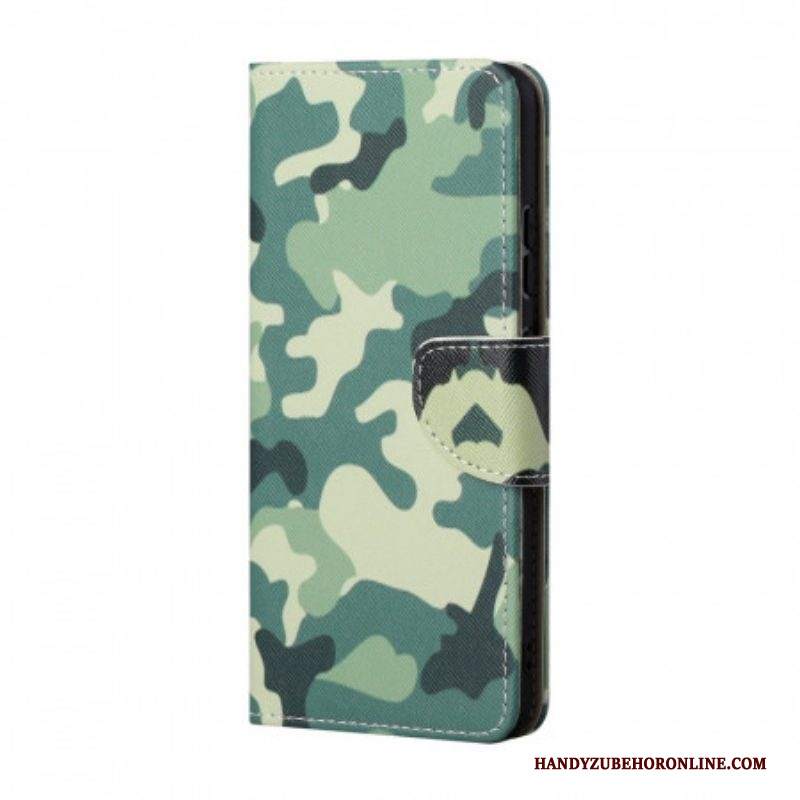 Custodia in pelle Samsung Galaxy A13 5G / A04s Camuffamento Militare