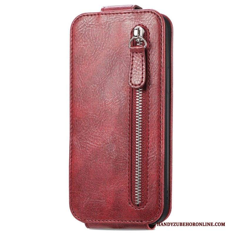 Custodia in pelle Samsung Galaxy A14 / A14 5G Portafoglio Folio Cover Portafoglio Integrato Con Patta Verticale