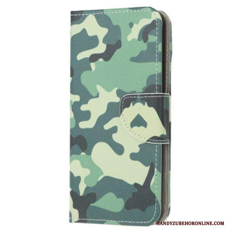 Custodia in pelle Samsung Galaxy A52 4G / A52 5G / A52s 5G Camuffamento Militare