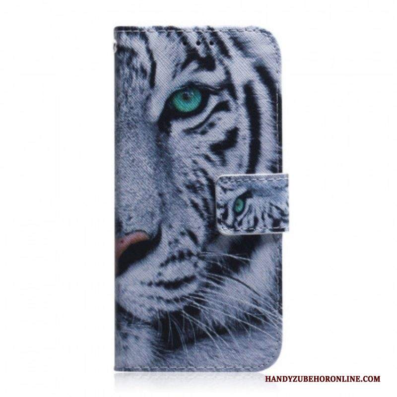 Custodia in pelle Samsung Galaxy A53 5G Faccia Da Tigre