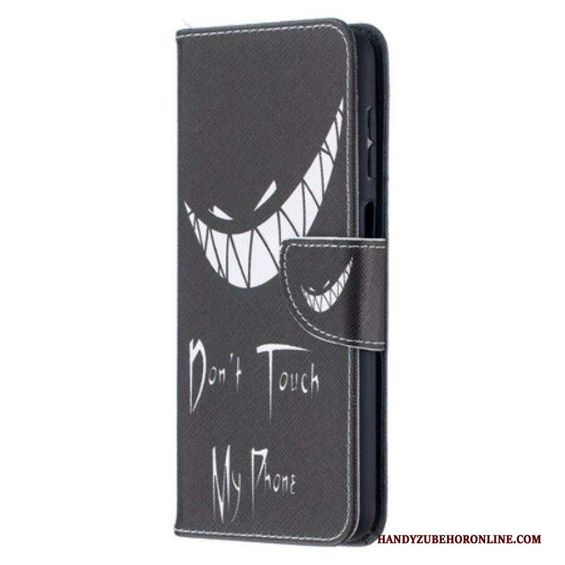 Custodia in pelle Samsung Galaxy M12 / A12 Telefono Del Diavolo
