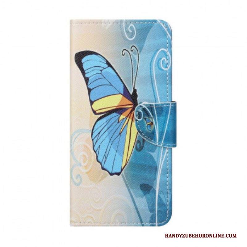 Custodia in pelle Samsung Galaxy M23 5G Farfalla Reale