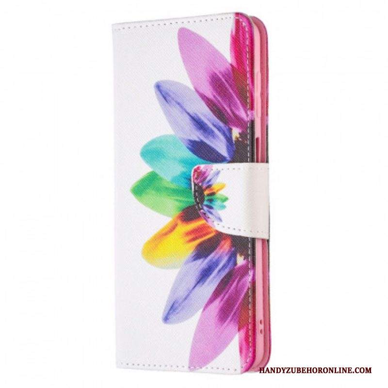 Custodia in pelle Samsung Galaxy M52 5G Fiore