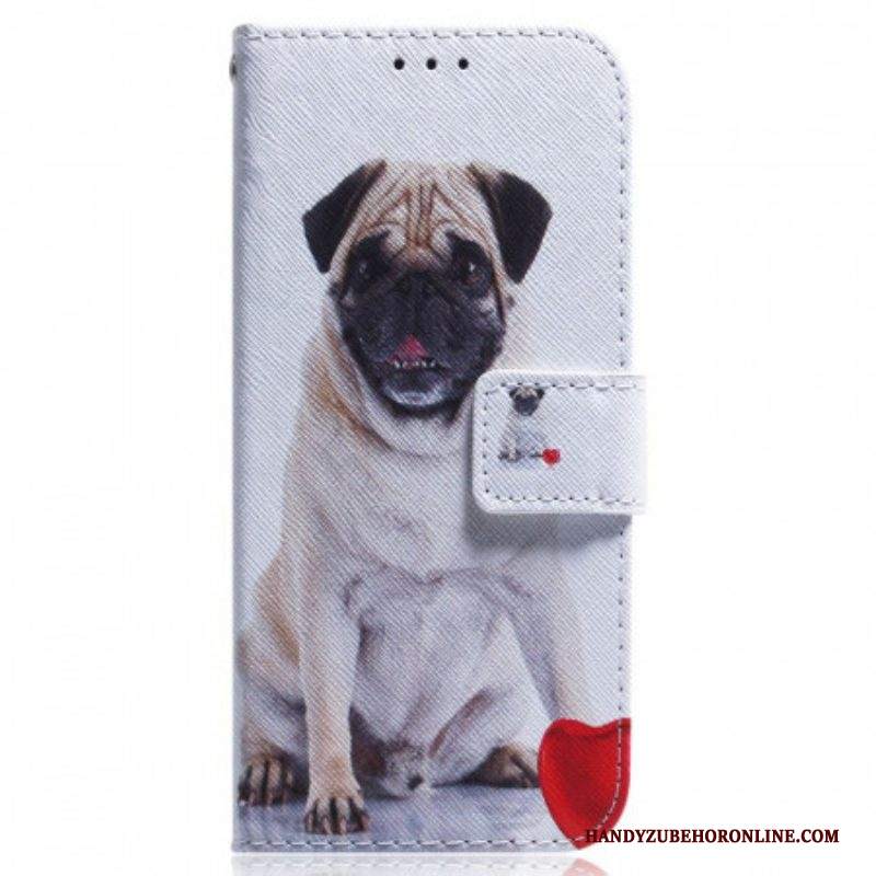 Custodia in pelle Samsung Galaxy M53 5G Cane Carlino