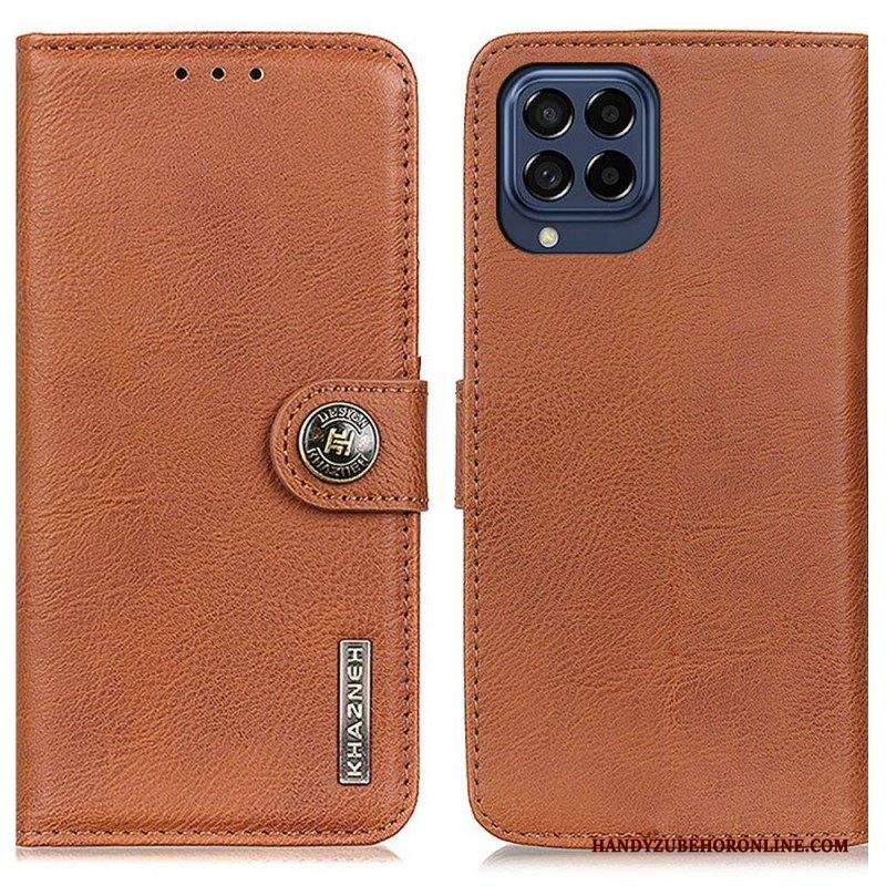 Custodia in pelle Samsung Galaxy M53 5G Similpelle Khazneh