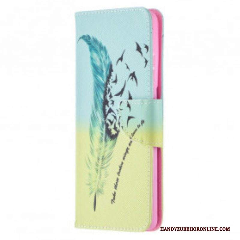 Custodia in pelle Samsung Galaxy S21 Ultra 5G Impara A Volare