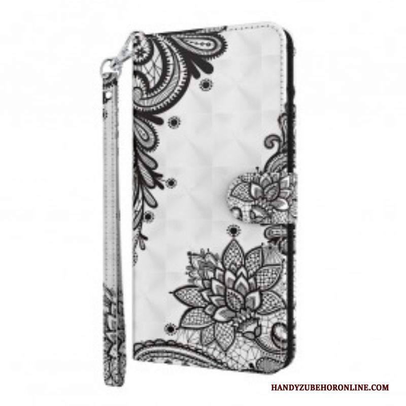 Custodia in pelle Samsung Galaxy S21 Ultra 5G Pizzo Elegante