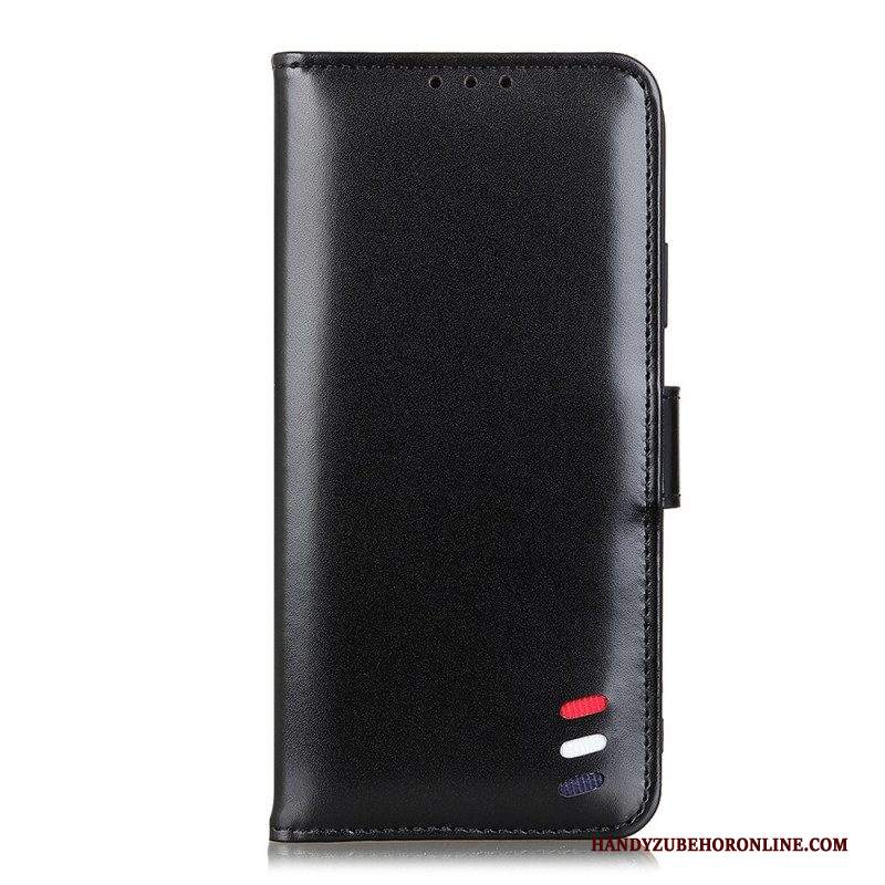 Custodia in pelle Samsung Galaxy S22 Plus 5G Effetto Pelle Tricolore