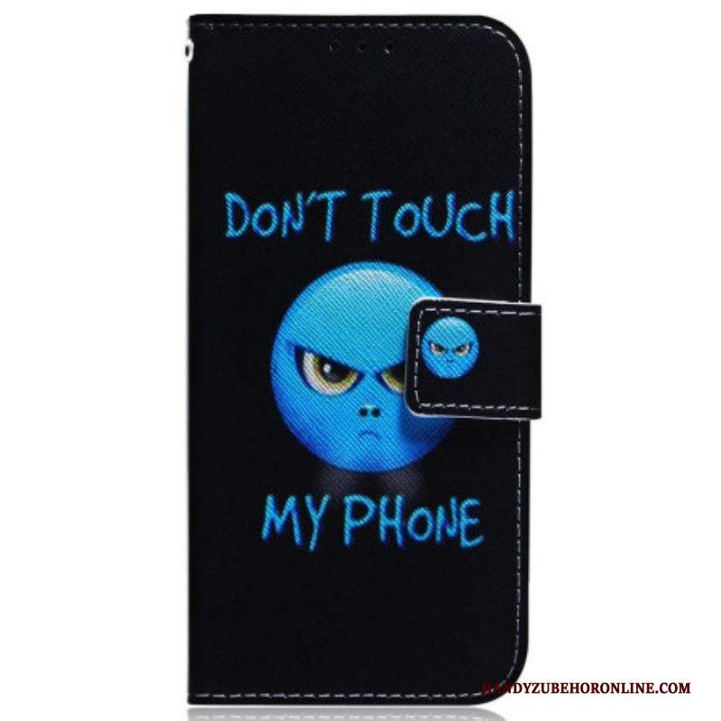 Custodia in pelle Samsung Galaxy S23 5G Telefono Emoji