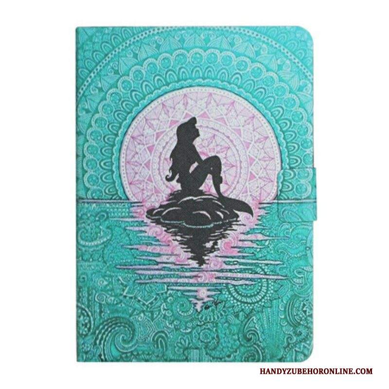 Custodia in pelle Samsung Galaxy Tab A7 Lite Mandala Sirena
