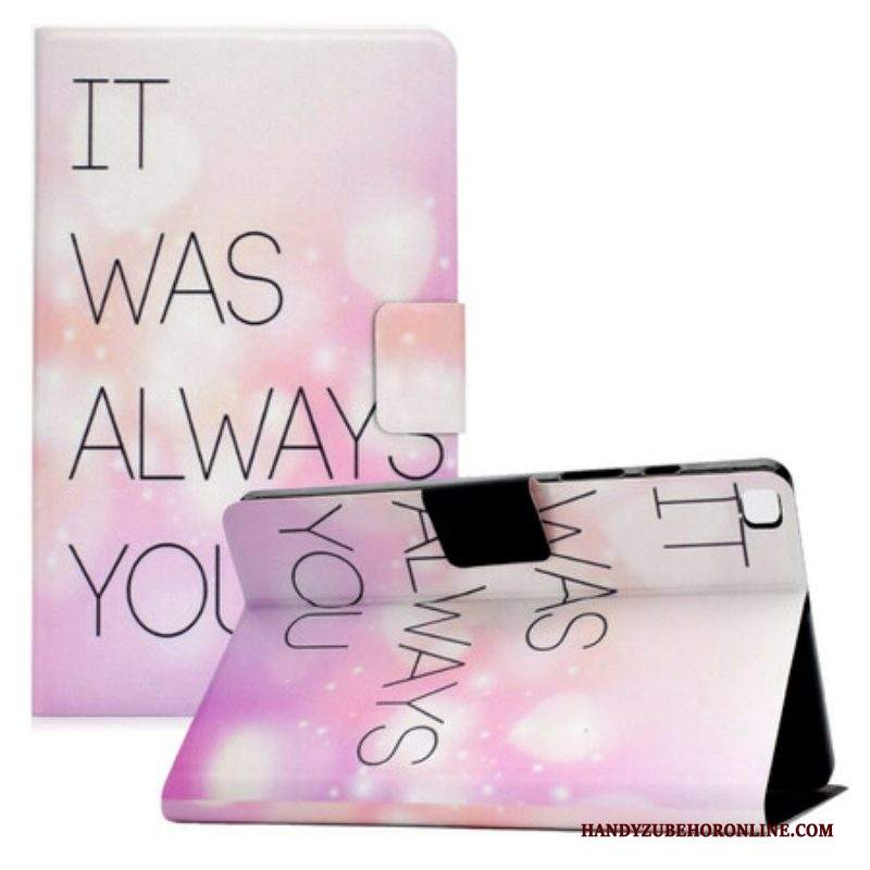 Custodia in pelle Samsung Galaxy Tab A7 Lite Sei Sempre Stato Tu