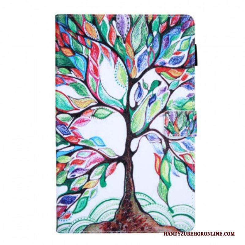 Custodia in pelle Samsung Galaxy Tab A8 (2021) Albero Multicolore
