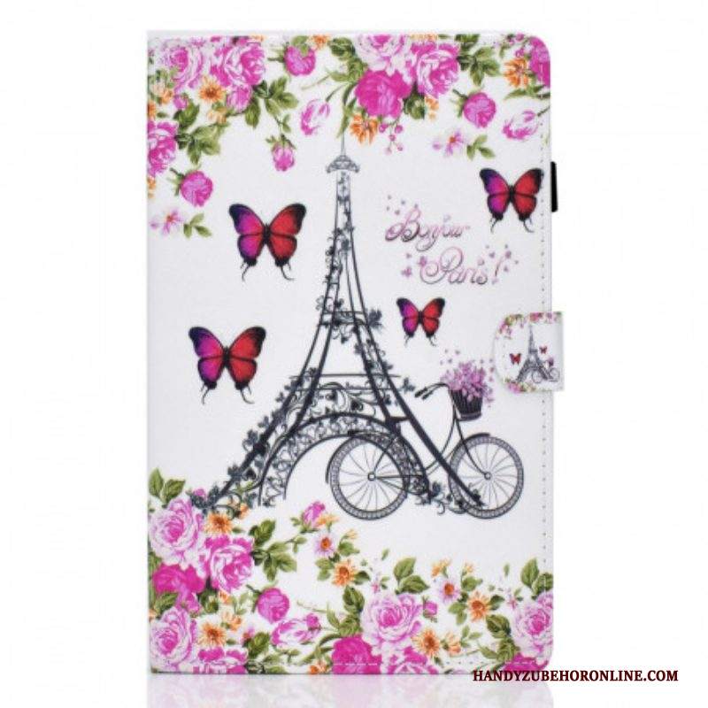 Custodia in pelle Samsung Galaxy Tab A8 (2021) Bici Della Torre Eiffel