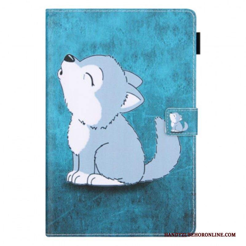 Custodia in pelle Samsung Galaxy Tab A8 (2021) Cucciolo
