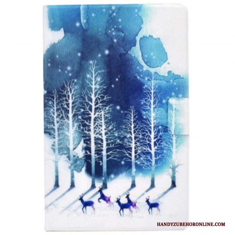 Custodia in pelle Samsung Galaxy Tab A8 (2021) Inverno