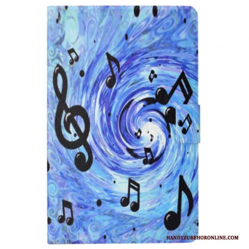 Custodia in pelle Samsung Galaxy Tab A8 (2021) Note Musicali