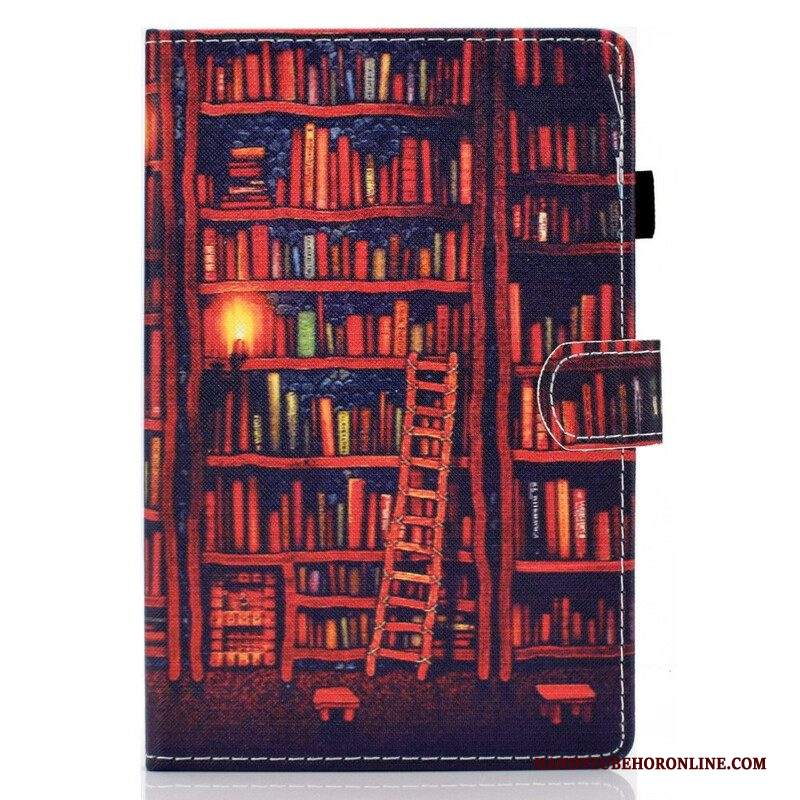 Custodia in pelle Samsung Galaxy Tab S8 / Tab S7 Biblioteca