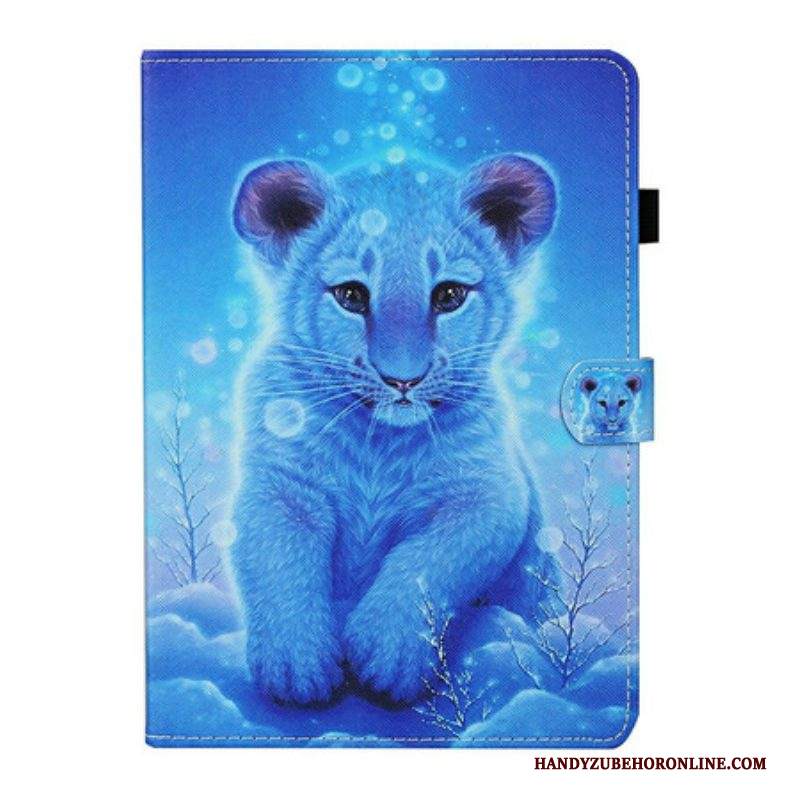 Custodia in pelle Samsung Galaxy Tab S8 / Tab S7 Cucciolo Di Tigre