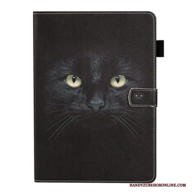 Custodia in pelle Samsung Galaxy Tab S8 / Tab S7 Gatto Nero