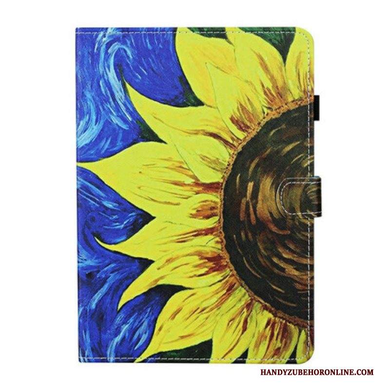 Custodia in pelle Samsung Galaxy Tab S8 / Tab S7 Girasole Dipinto