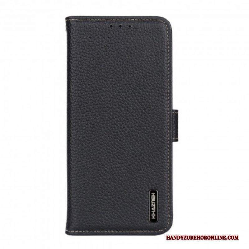 Custodia in pelle Sony Xperia 1 III Khazneh Pelle Di Litchi