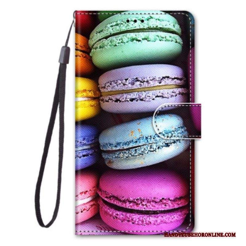 Custodia in pelle Sony Xperia 10 IV Macarons
