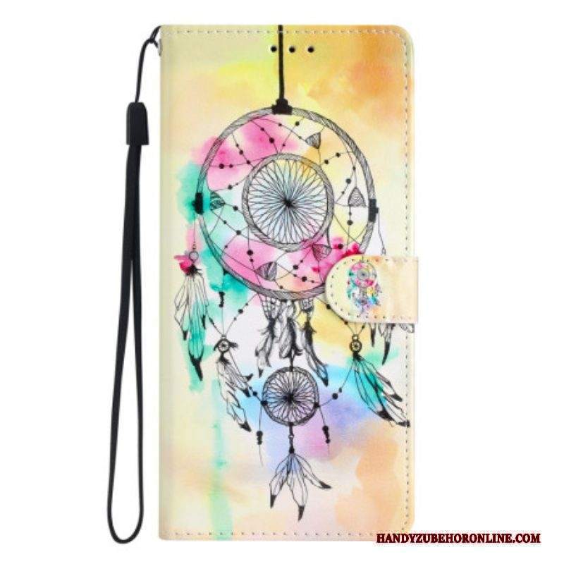 Custodia in pelle Xiaomi 12 Lite Cinghia Acchiappasogni
