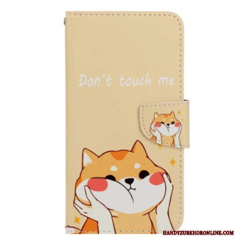 Custodia in pelle Xiaomi 12T / 12T Pro Non Toccarmi Con Il Cordino