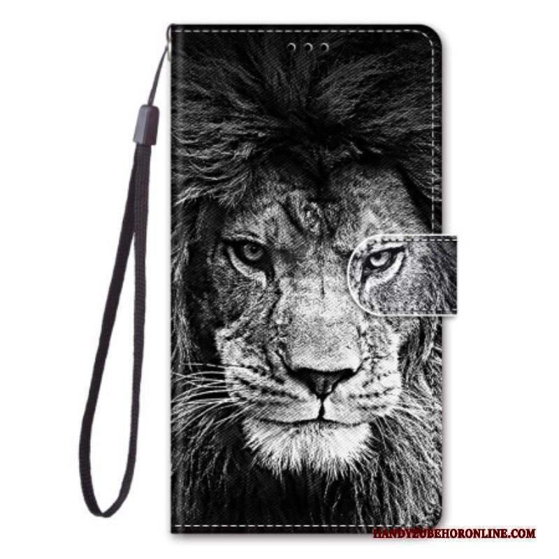 Custodia in pelle Xiaomi 13 Cordino Leone