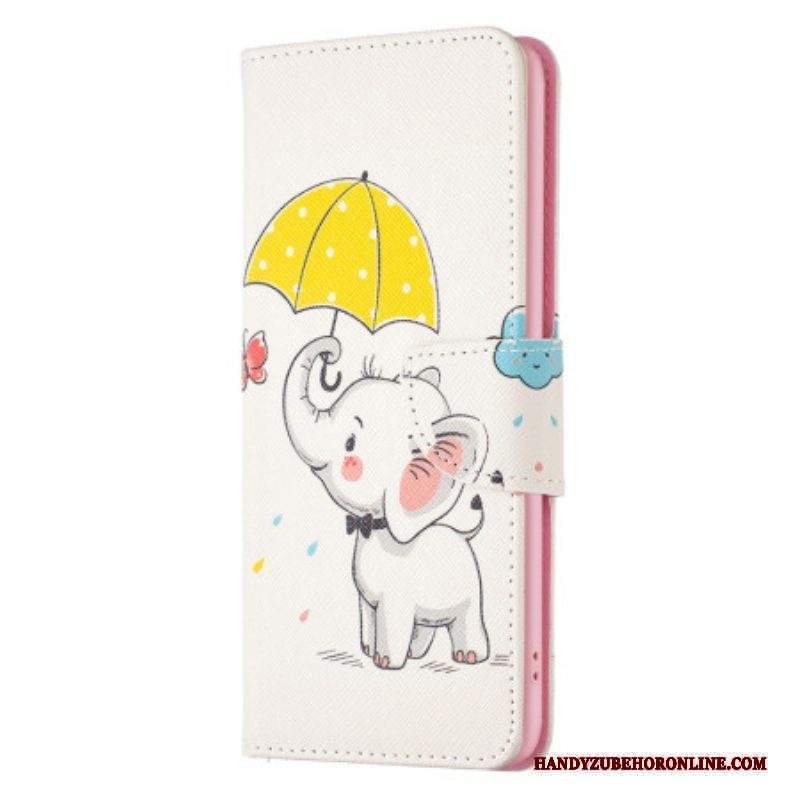Custodia in pelle Xiaomi 13 Lite Cucciolo Di Elefante