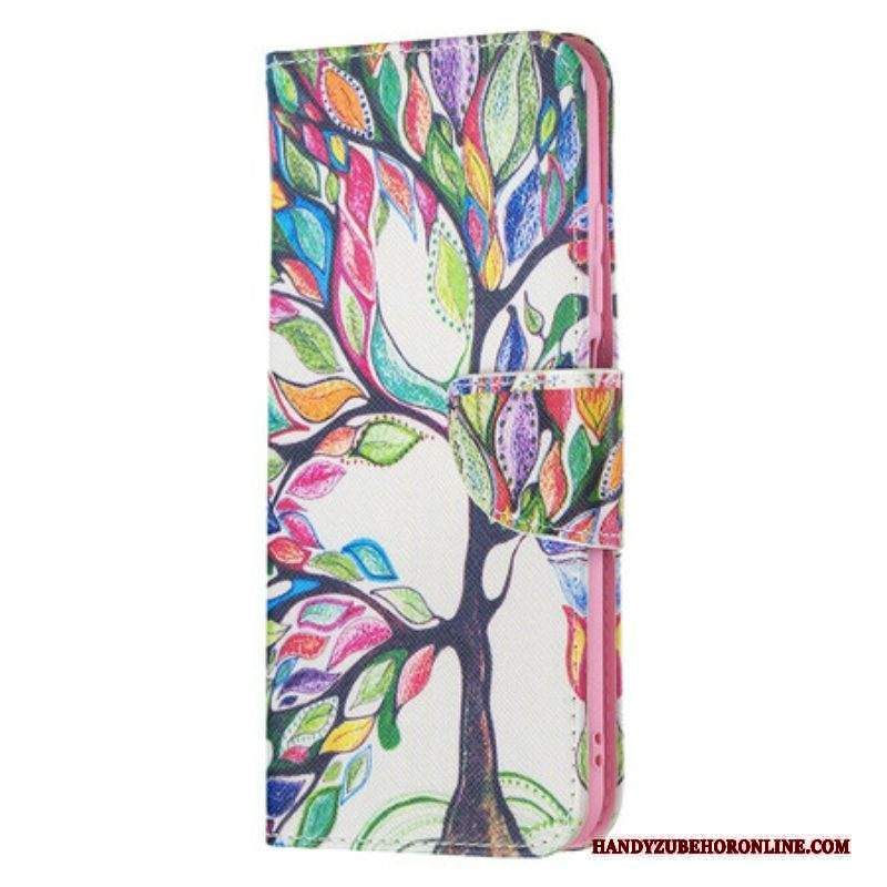Custodia in pelle Xiaomi Redmi Note 10 5G Albero Colorato