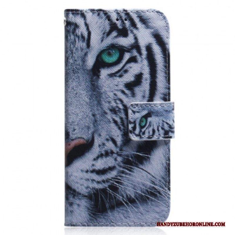 Custodia in pelle Xiaomi Redmi Note 11 / 11S Faccia Da Tigre