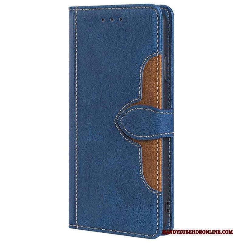 Custodia in pelle Xiaomi Redmi Note 11 Pro / 11 Pro 5G Ecopelle Bicolore Elegante