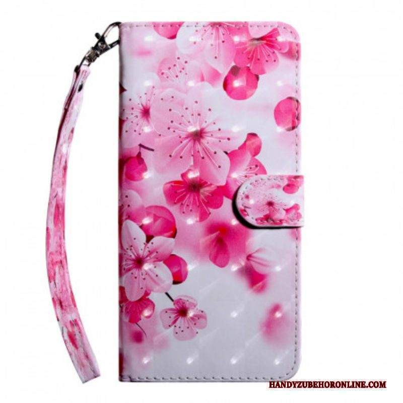 Custodia in pelle Xiaomi Redmi Note 11 Pro Plus 5G Fiori Rosa