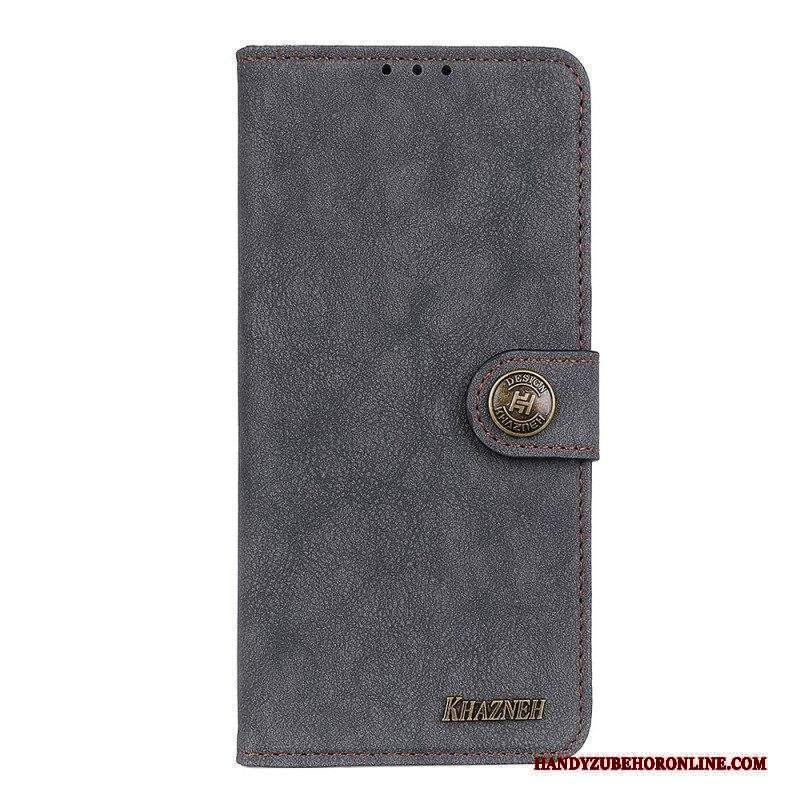 Custodia in pelle Xiaomi Redmi Note 11 Pro Plus 5G Khazneh Crosta Di Cuoio Retrò