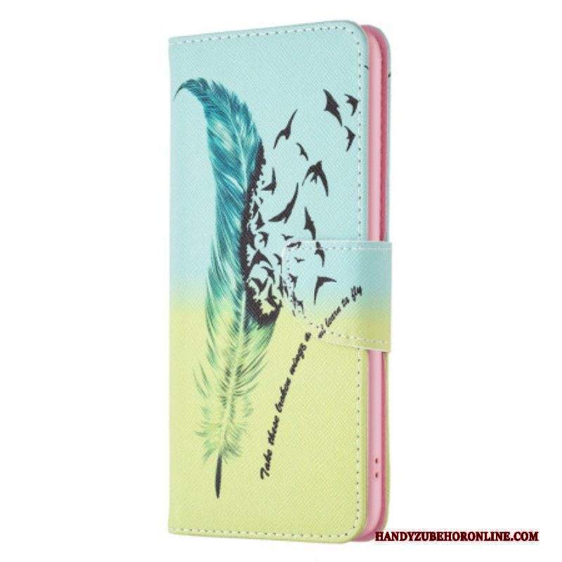 Custodia in pelle Xiaomi Redmi Note 12 5G Piuma
