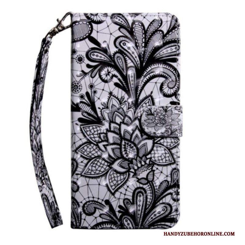Custodia in pelle iPhone 13 Mini Pizzo Punto Luce