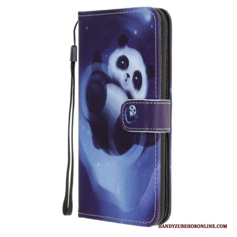 Custodia in pelle iPhone 13 Mini Spazio Panda