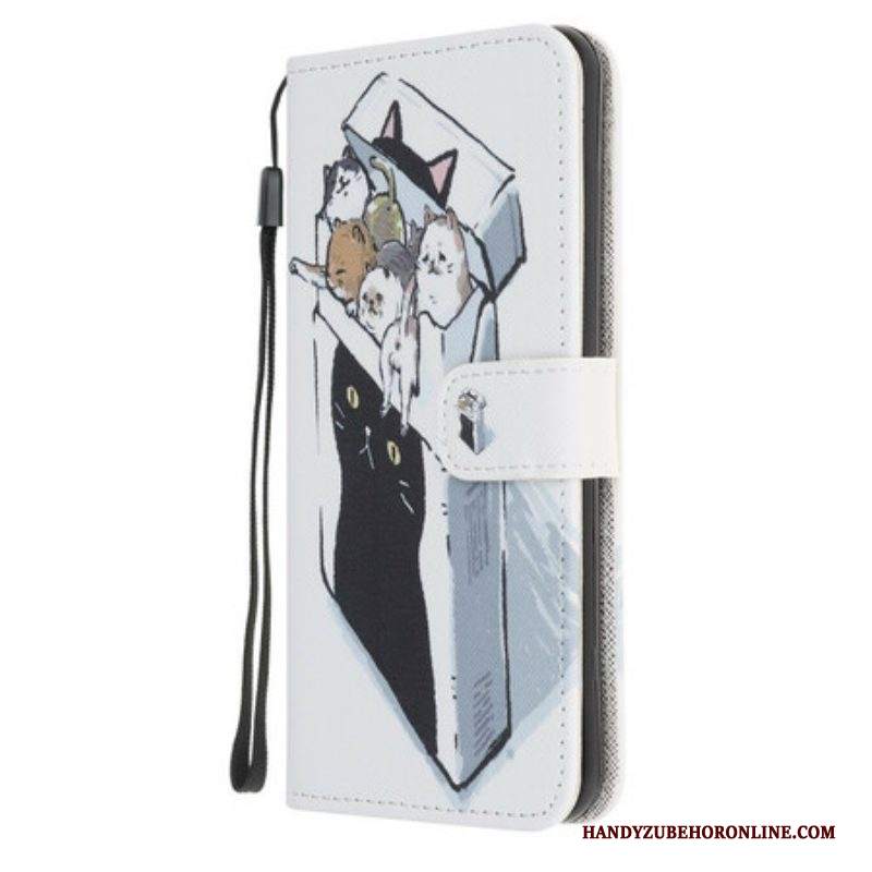 Custodia in pelle iPhone 13 Pro Consegna Gatti Con Perizoma