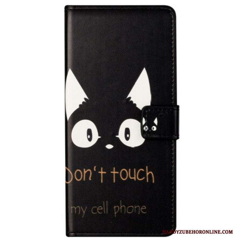 Custodia in pelle iPhone 13 Pro Max Non Toccare Il Mio Cellulare