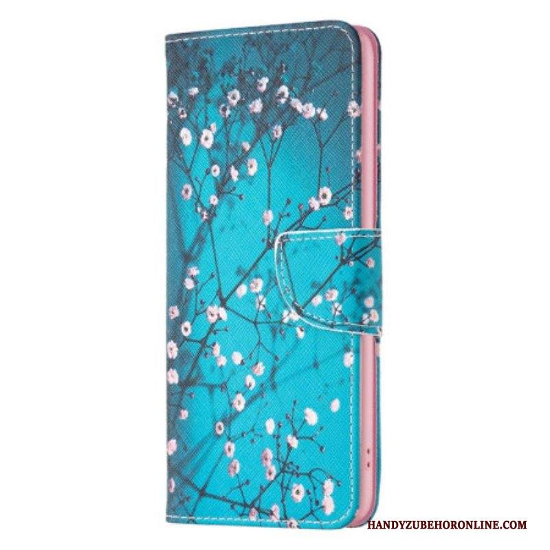 Custodia in pelle iPhone 14 Pro Rami Fioriti