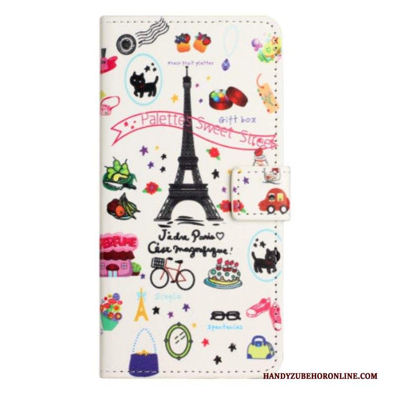 Custodia in pelle iPhone 15 Dolce Parigi