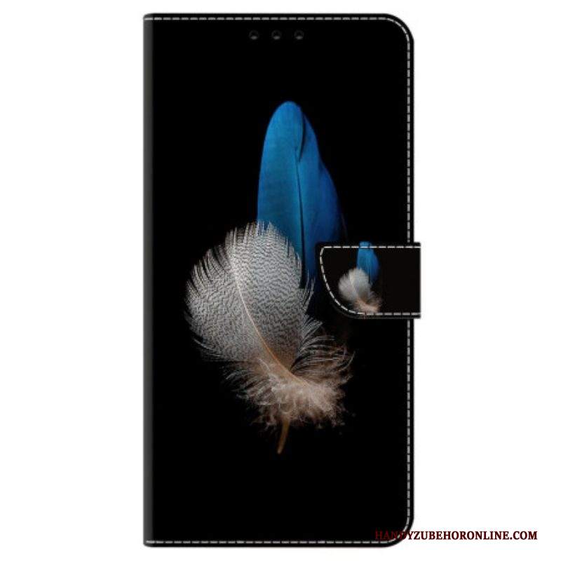 Custodia in pelle iPhone 15 Pro Due Piume