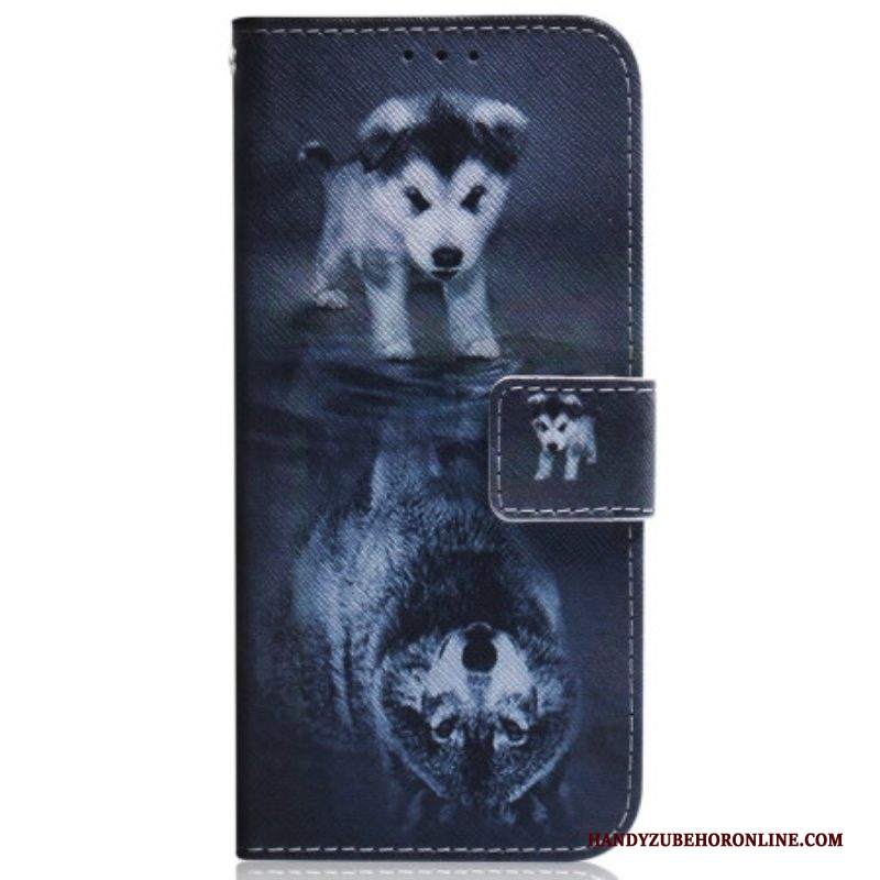 Custodia in pelle iPhone 15 Sogno Di Un Cucciolo