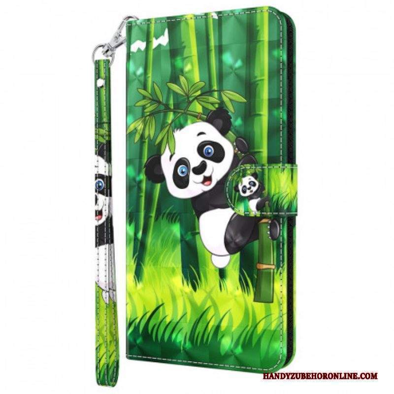 Folio Cover Moto E40 / E30 / E20 Panda E Bambù