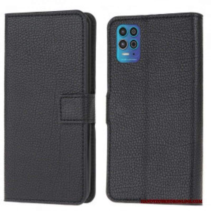 Folio Cover Moto G100 Effetto Pelle Grana Litchi