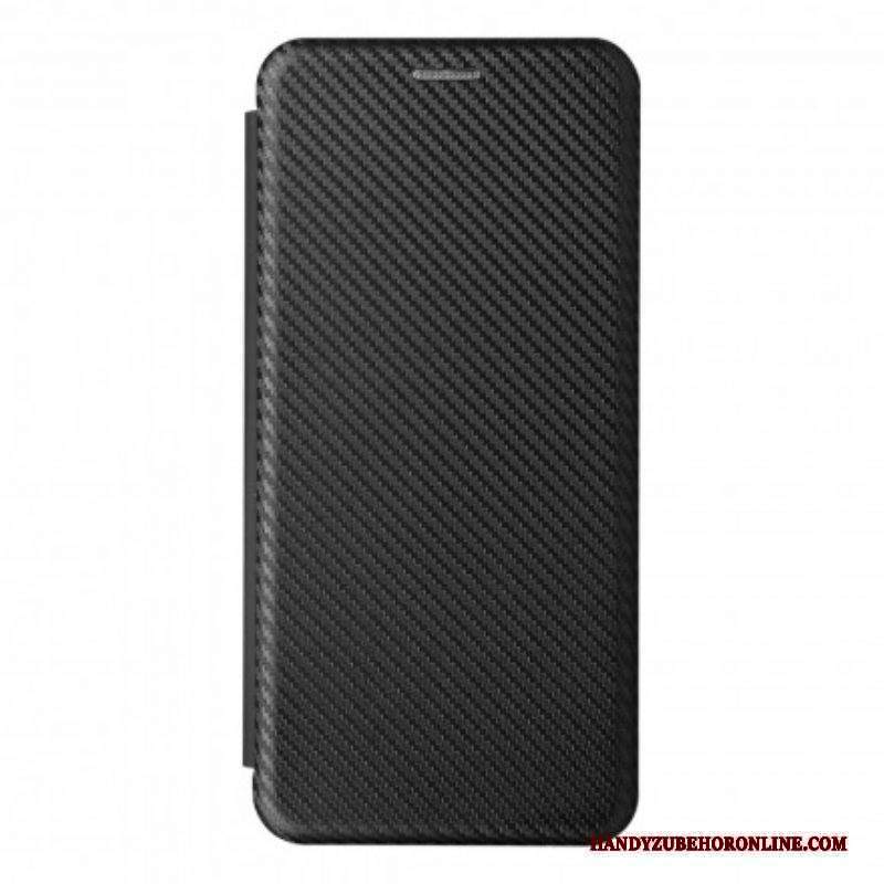 Folio Cover Moto G50 Custodia in pelle Carbonio Siliconico