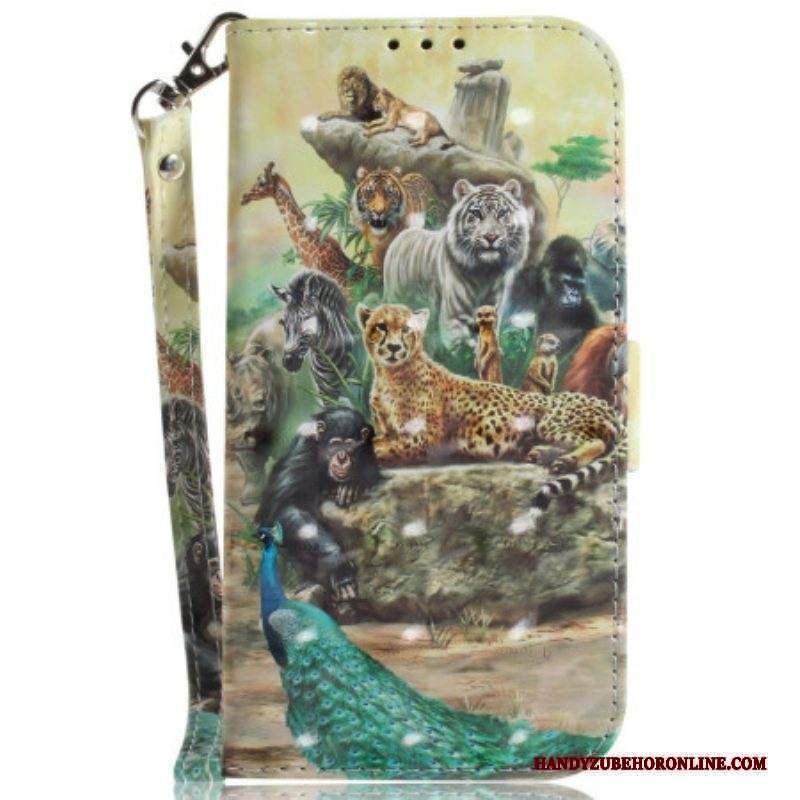 Folio Cover Moto G73 5G Perizoma Safari Animali